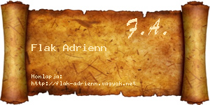 Flak Adrienn névjegykártya